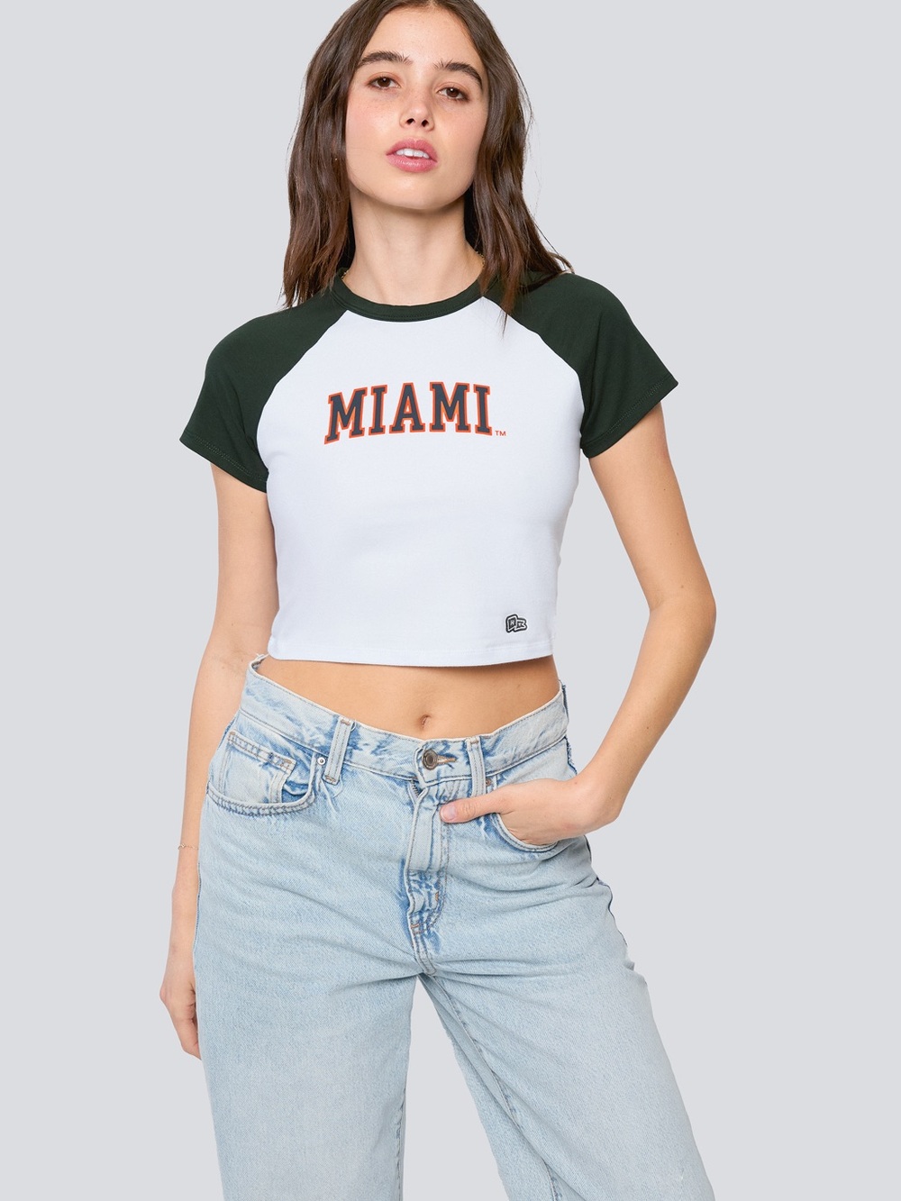 Miami Raglan Crop Top - Picture 3 of 4